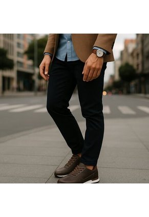 Tenis Cuero Hombre Café Ocai Iván 001