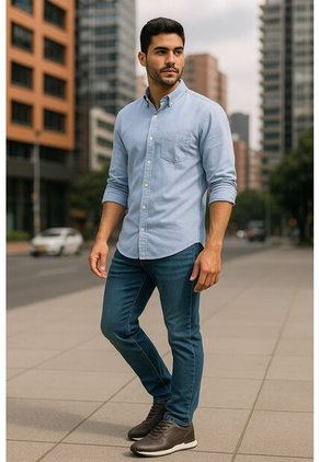 Tenis Cuero Hombre Café Ocai Iván 001