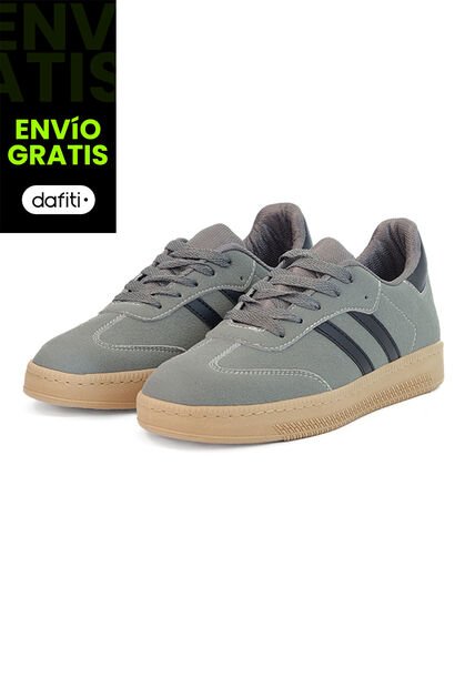 Tenis Hombre Ocai Raw Gris X Azul