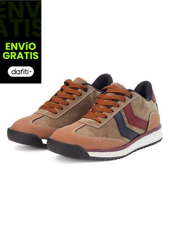 Tenis Hombre Ocai Lucca Café X Vinotinto Ocai