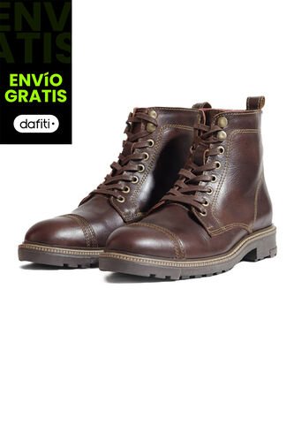 Bota Cuero Hombre Café Oscuro Ocai Viggo Ocai