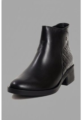Bota Cuero Mujer Negro Ocai Luxe