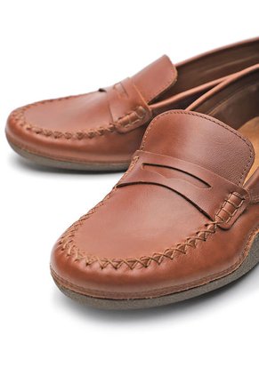 Mocasines Cuero Miel Ocai Marina