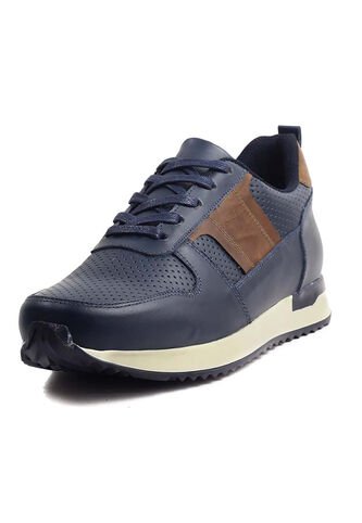 Tenis Cuero Azul Ocai Ivan 001 Ocai