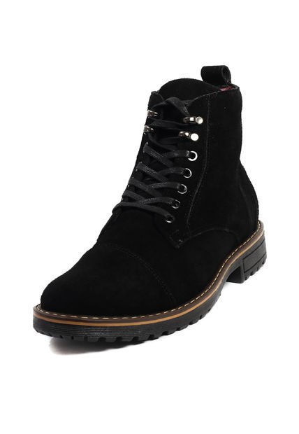 Bota Hombre Cuero Negro Ocai F002