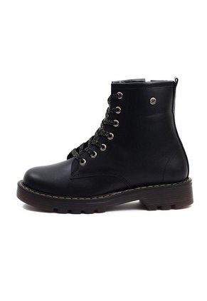 Bota Niña Casual Cuero Negro Ocai Valery