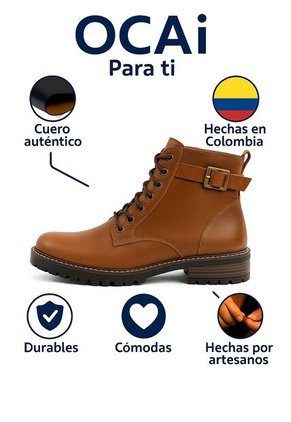 Bota Mujer Cuero Miel OCAi Olivia