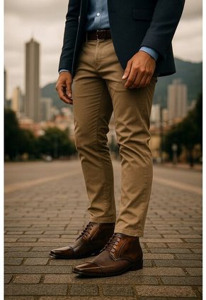 Bota Cuero Hombre Café Ocai Stark