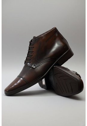 Bota Cuero Hombre Café Ocai Stark