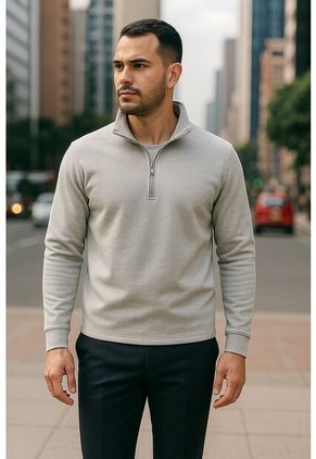 Buzo Hombre Gris Claro Ocai SHMC003