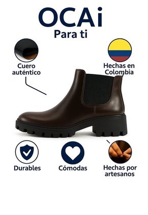Bota Mujer Cuero Café OCAi Amore