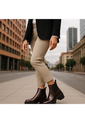 Bota Mujer Cuero Café OCAi Amore