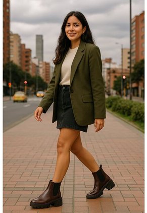 Bota Mujer Cuero Vino OCAi Amore