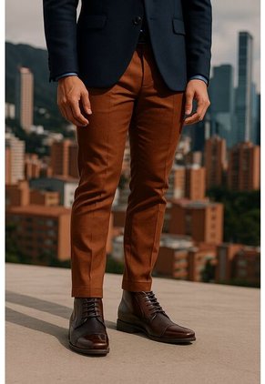 Bota Cuero Hombre Café Ocai Stark