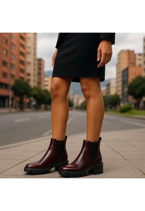 Bota Mujer Cuero Vino OCAi Amore