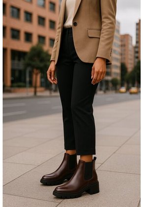 Bota Mujer Cuero Café OCAi Amore