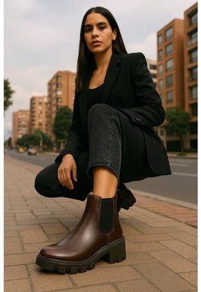 Bota Mujer Cuero Café OCAi Amore