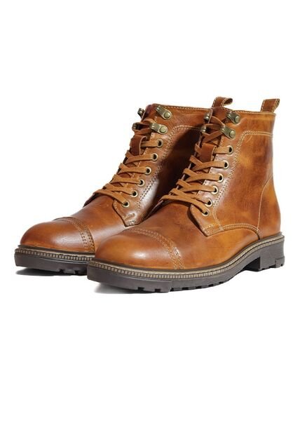 Bota Cuero Hombre Café Ocai Forja