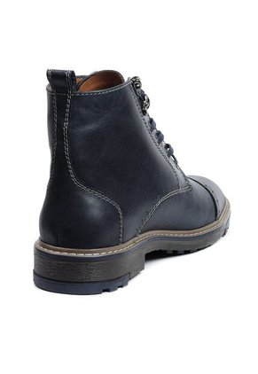 Bota Cuero Hombre Azul Oscuro Ocai Reinier
