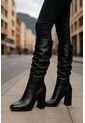 Bota Mujer Cuero Negro Vibe de Ocai