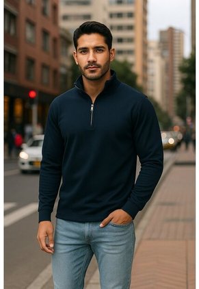 Buzo Hombre Azul Navy Ocai SHMC002