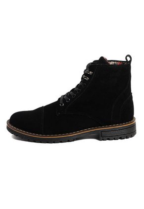Bota Hombre Cuero Negro Ocai F002