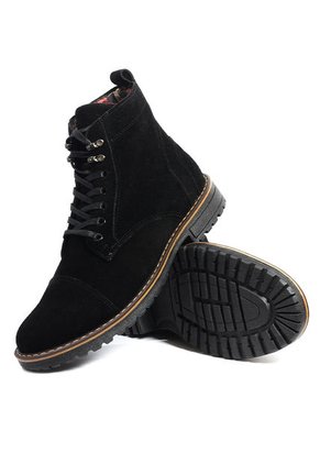 Bota Hombre Cuero Negro Ocai F002