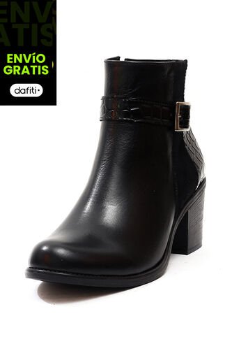 Botín Cuero Mujer Negro Ocai Danna 001 Ocai
