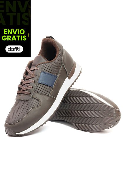 Tenis Cuero Hombre Café Ocai Iván 001