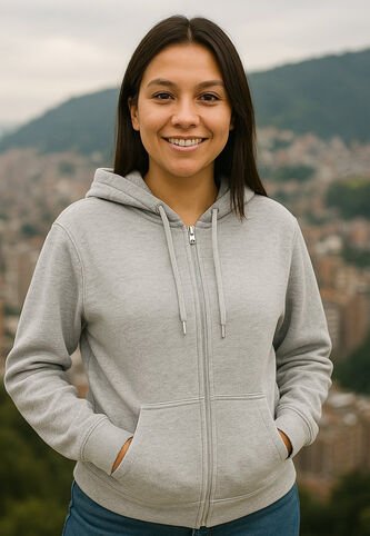 Buzo Mujer Gris Jaspe Claro Ocai SM002 Ocai