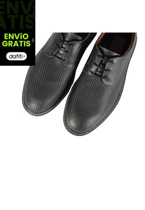 Zapatos Cuero Hombre Negro OCAi H0706
