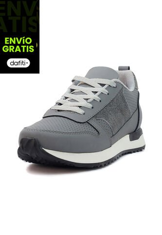 Tenis Cuero Hombre Ocai Iván 001 Gris Ocai