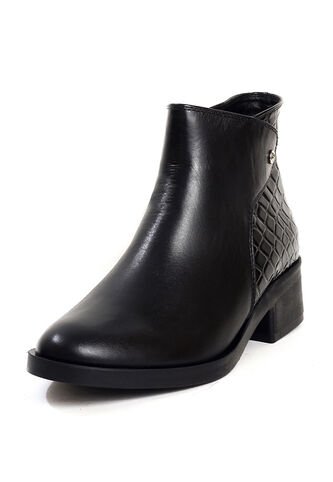 Botín Cuero Mujer Negro Ocai Emilia 001 Ocai