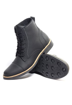 Bota Hombre Cuero Negro OCAi Frank