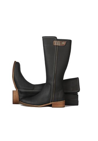 Botas Cuero Mujer Negro OCAi EKV05 Ocai