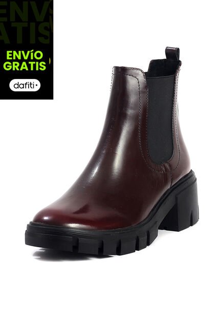 Bota Mujer Cuero Vino OCAi Eliza