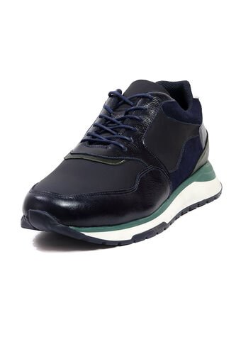 Tenis Cuero Hombre Azul Ocai Atlanta 001 Ocai