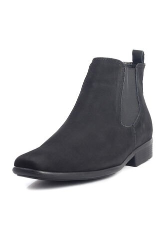 Botín Cuero Hombre Negro Ocai Aurelio 001 Ocai