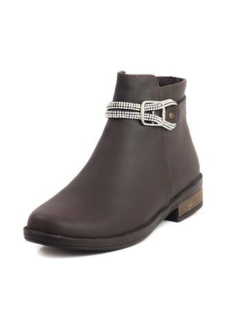 Botines Mujer Cuero Café Ocai J05 Ocai