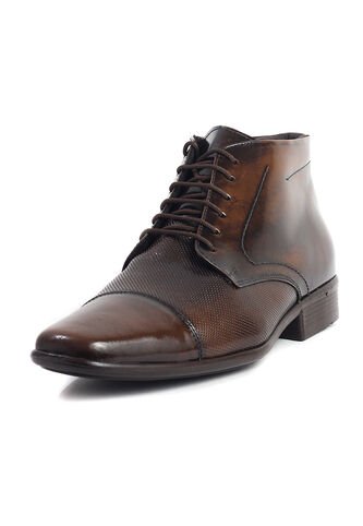 Botín Cuero Hombre Café Ocai Francesco 001 Ocai