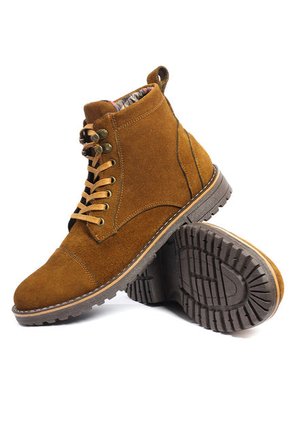 Bota Hombre Cuero Miel Ocai F002