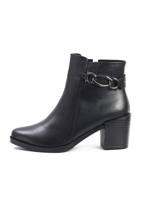 Bota Mujer Cuero Negro OCAi Abigail