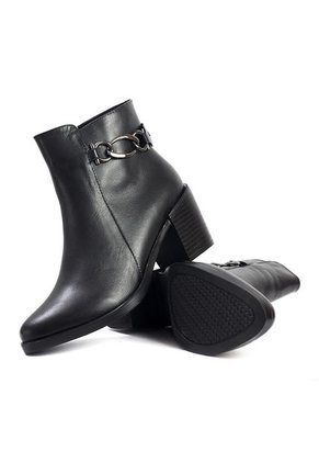 Bota Mujer Cuero Negro OCAi Abigail