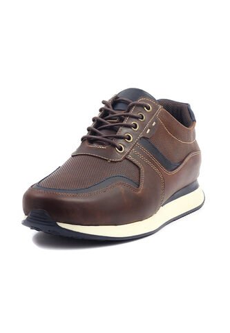 Tenis Cuero Hombre Café Ocai Messi Ocai