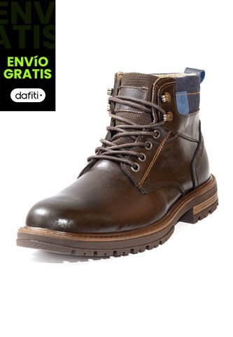 Botas Casuales Cuero Genuino Hombre Café Tabaco Ocai B106 Ocai