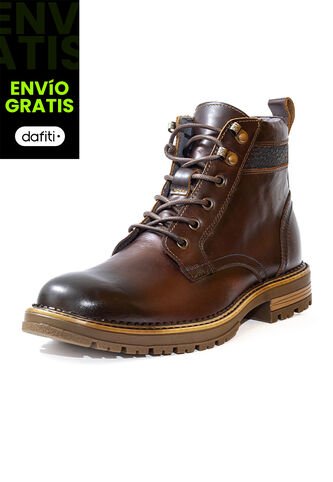 Botas Casuales Cuero Genuino Hombre Café Cognac Ocai B101 Ocai