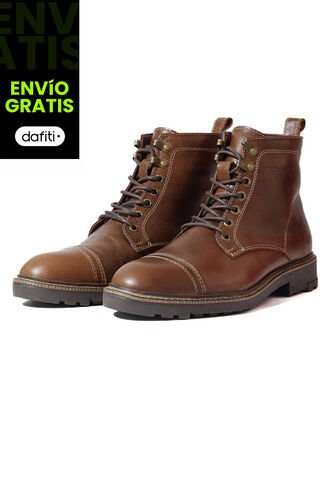 Bota Cuero Clásica Hombre Marrón Ocai Kenai Ocai