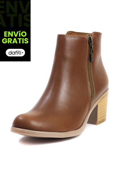 Botín Cuero Mujer Miel Ocai Tina 002