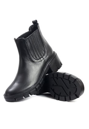 Bota Mujer Cuero Negro OCAi Silvia