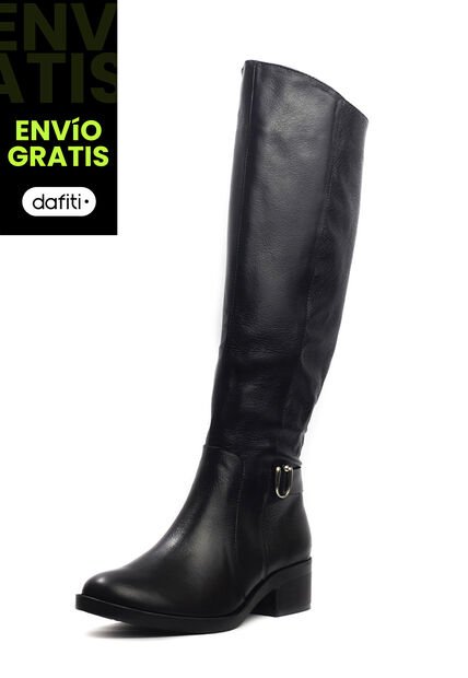 Bota Mujer Cuero Negro Ocai Lore 001